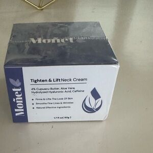 Monet new and sealed, influencers, favorite neck lift, and tightening cream